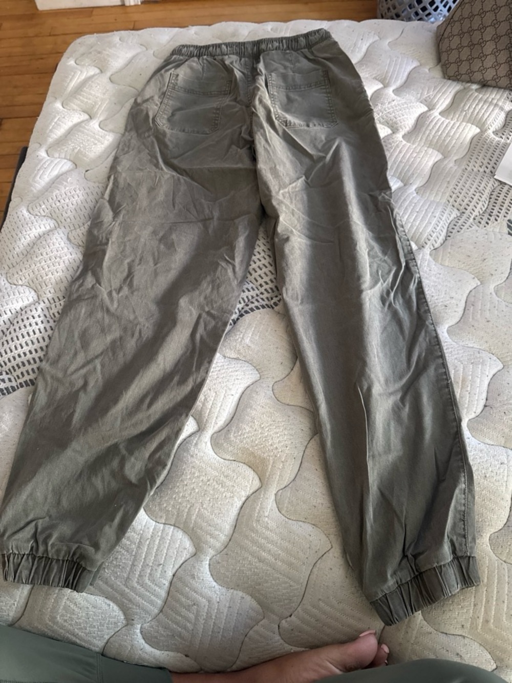 Primark Olive Green Elastic Cuff Joggers